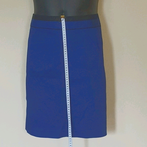 Mario Serrani Pencil Skirt XL Blue/Black - Picture 2 of 4